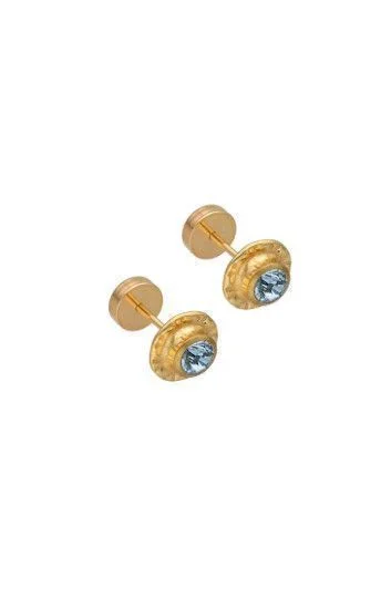 Abridor Enchapados 20 Kt. Strass Grande Celeste