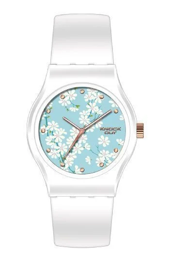 Reloj Knock Out Analogos Caucho Dama 8442.581