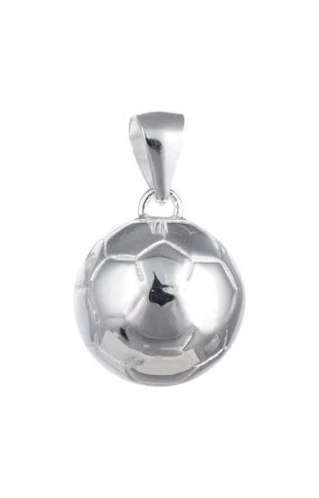 Dije Liso con diseño de Pelota de Futbol