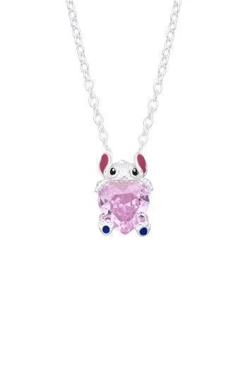 Gargantilla de Stitch Abrazado a Corazon
