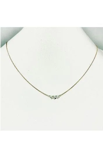 Collar con 3 Cristales Pasantes - Groumet 45cm