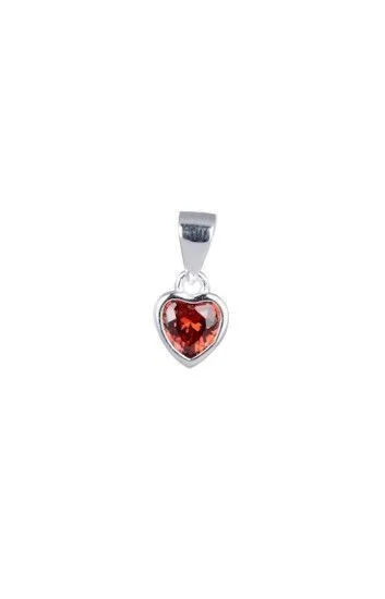 Dije de Cubic con Forma de Corazon 5mm