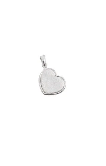 Dije Colgante de Placa en Forma de Corazon
