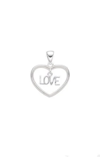 Dije de Corazon y Grabado Love