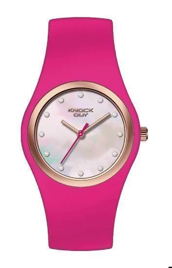 Reloj Knock Out Analogos Caucho Dama 8449.850