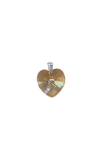 Dije de Crystal Corazon 14mm
