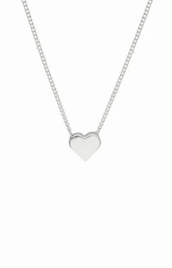 Cadena Groumet con Dije de Corazon Pasante Grande