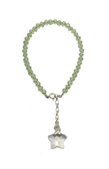 Pulsera de Cristal Checo con Dije