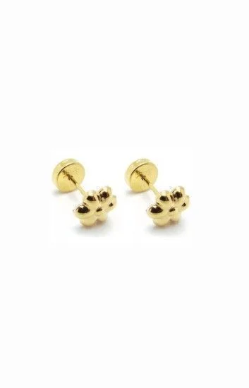 Abridor Oro 18 Kt. c/Tic Laminado Margarita con Cuerpo
