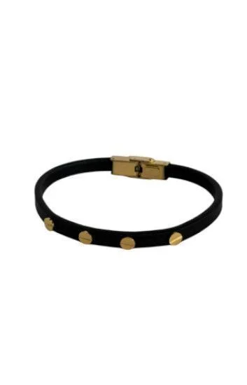 Pulsera Cuero y Acero PUA-2220