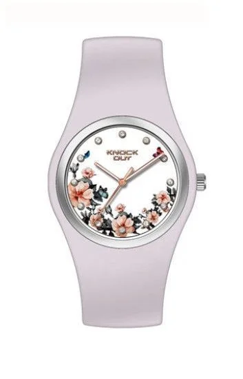 Reloj Knock Out Analogos Caucho Dama 8449.425