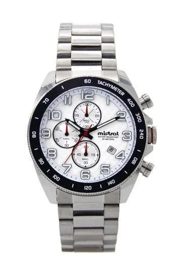 Reloj Mistral Cronografo Acero-Caucho-Cuero CHI-2233-08
