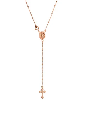Rosario con la Medalla de la Milagrosa y Bolitas de 2mm