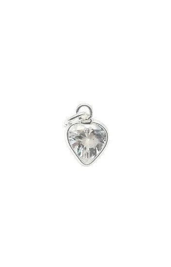 Dije de Corazon con Cubic 6mm