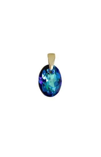 Dije de Crystal Eliptic Cut 11mm