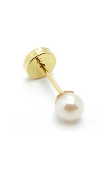 Abridor Oro 18 Kt. Perla Simil 6mm