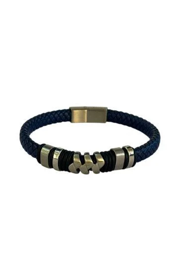 Pulsera Cuero y Acero PUA-2317