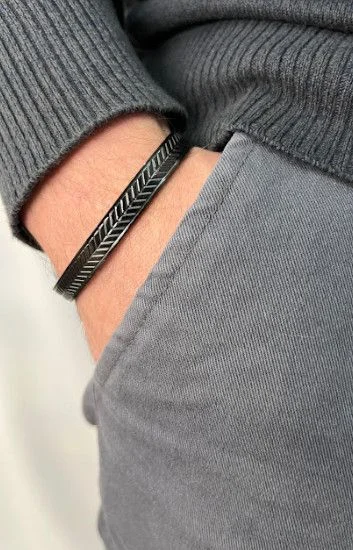 Pulsera Cuero y Acero PUA-2235