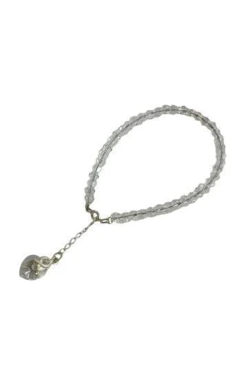 Pulsera de Cristal Checo con Dije Corazon