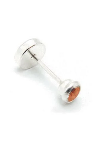 Abridor Plata 925 Piedra Engarzada Roja