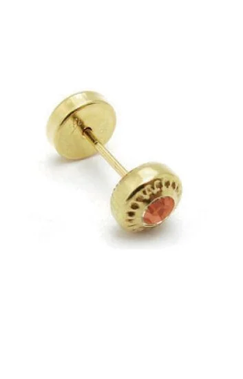 Abridor Oro 18 Kt. Piedra Engarzada Roja