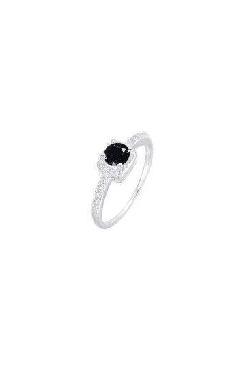 Anillo Cuadrado con Cubic Engarzado