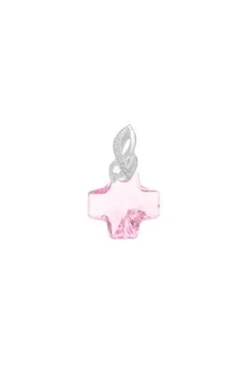 Dije Colgante de Cruz de Cristal