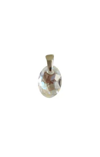 Dije de Crystal Eliptic Cut 11mm