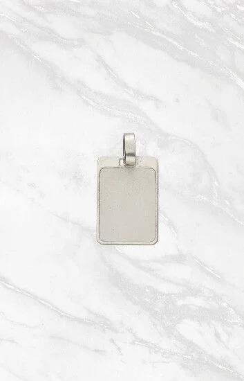 Chapita Rectangular con Arenado