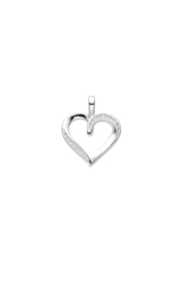 Dije Colgante de Corazon con Circones