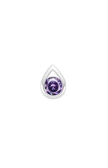 Dije Pasante de Cubic en Forma de Gota 7mm