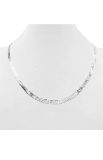 Gargantilla Omega Plana con Diseño 4.4x0.5mm