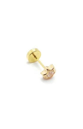 Abridor Oro 18 Kt. Estrella con Cubic