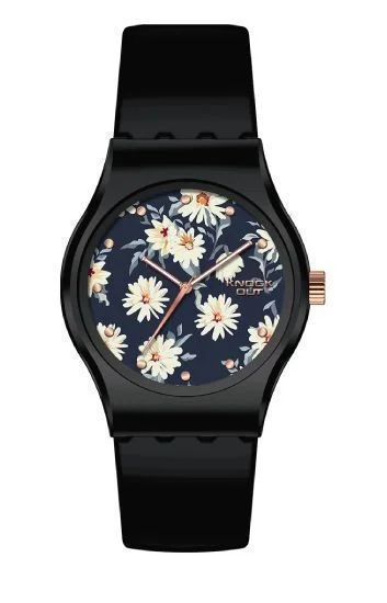 Reloj Knock Out Analogos Caucho Dama 8442.583