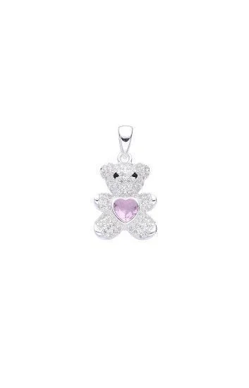 Dije Colgante de Oso con Circones y Cubic