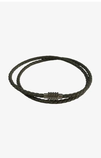 Pulsera Cuero y Acero PUA-2405