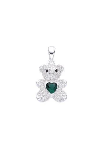 Dije Colgante de Oso con Circones y Cubic
