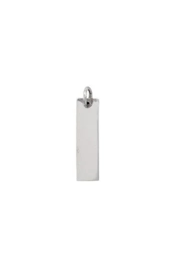 Dije Colgante de Placa Rectangular 7x25mm
