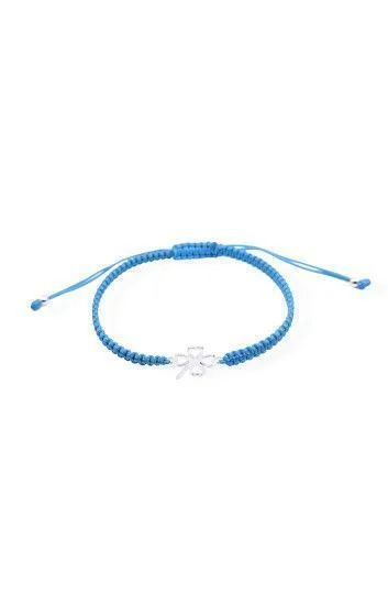 Pulsera Ajustable de Cord n Tejido con Dije de Tr bol