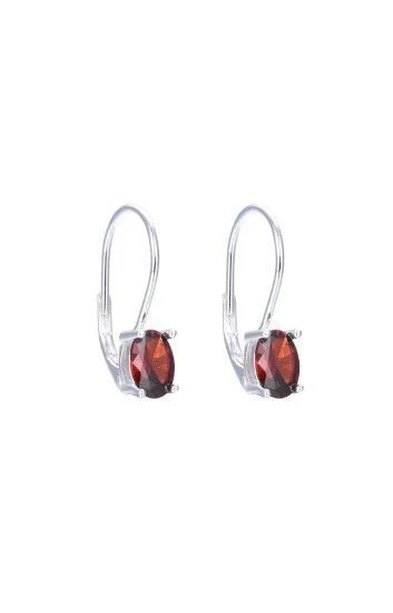 Aros Piedra Ovalada con Brisura