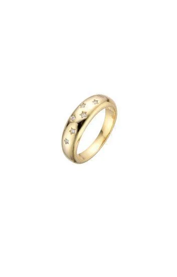 Anillo Inflado con Puntos de Luz en Forma de Estrellas