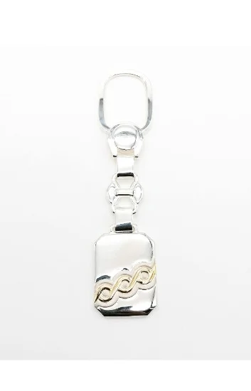 Llavero con Lamina de Oro de 18k