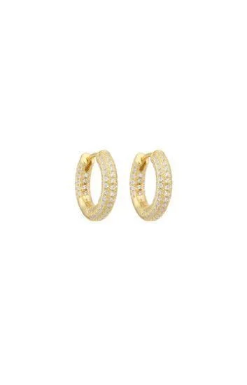 Aros Huggies Argolla con Circones FDI 18mm Dorado