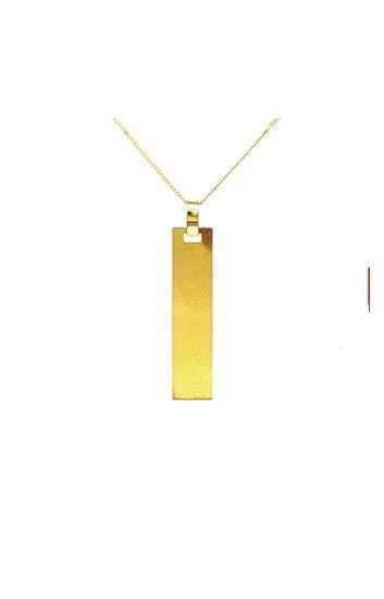 Medalla Rectangular para Grabar 7x30mm