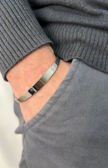 Pulsera Cuero y Acero PUA-2233