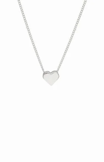 Cadena Groumet con Dije de Corazon Pasante Mediano