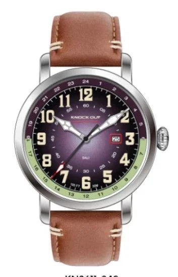 Reloj Knock Out Cuero Hombre 2611.049