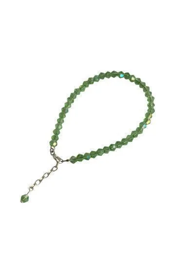 Pulsera de Cristal Checo con Dije Piedra