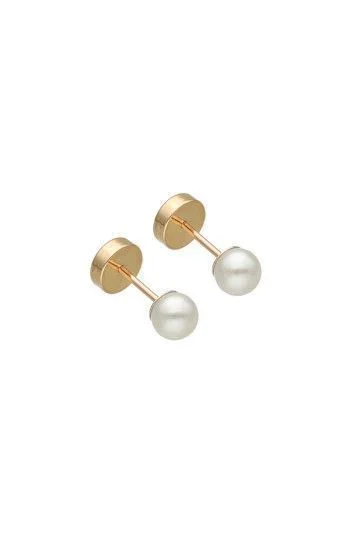 Abridor Enchapados 20 Kt. Perla Simil 4mm