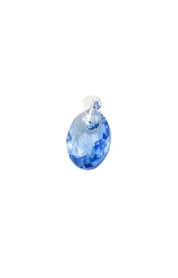 Dije de Crystal Eliptic Cut 11mm